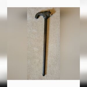 Bear Head Handle Hand Carved Walking Cane Wooden Walking Stick Handmade 32" smal
